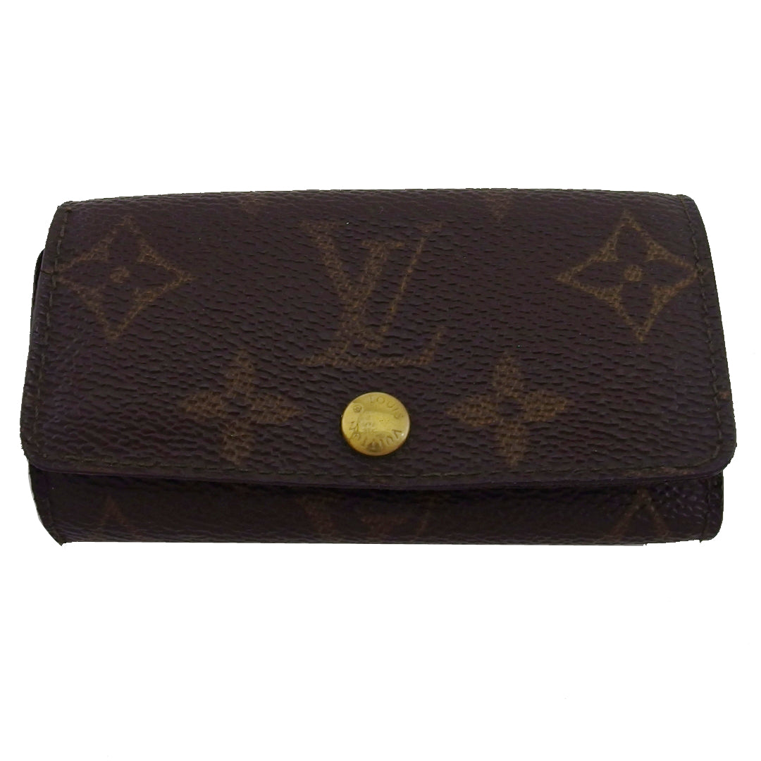 Louis Vuitton Key holder M62631 Multicles4 Brown Beige Key Chain Q836