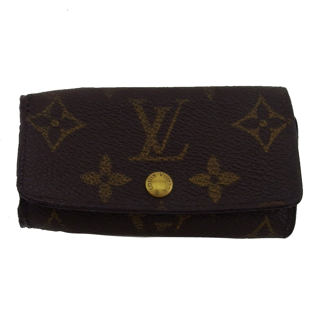 Louis Vuitton Key holder M62631 Multicles4 Brown Beige Key Chain Q841