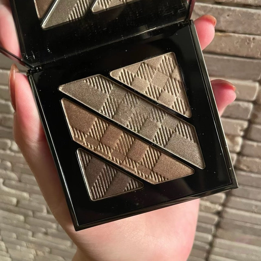 Burberry Luxury Complete Eye Palette Handbag Gold Travel Bag Palette Gold 25