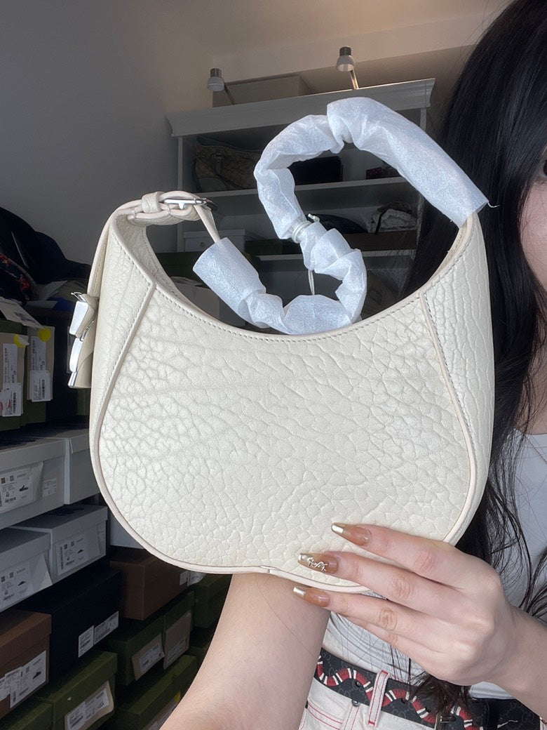 Burberry Luxury Chess Shoulder Bag In Designer Handbag Leather Cream