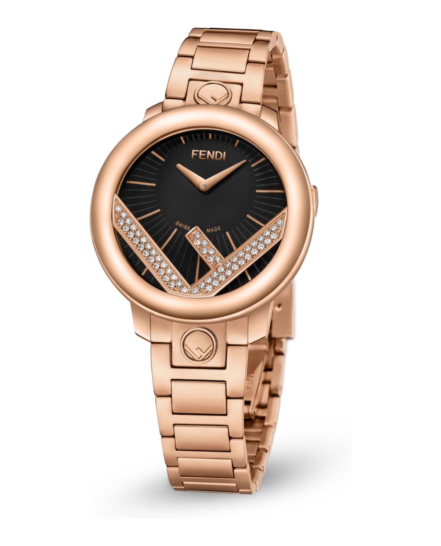 Fendi Handbag Run Away Diamond Watch Womens -C0