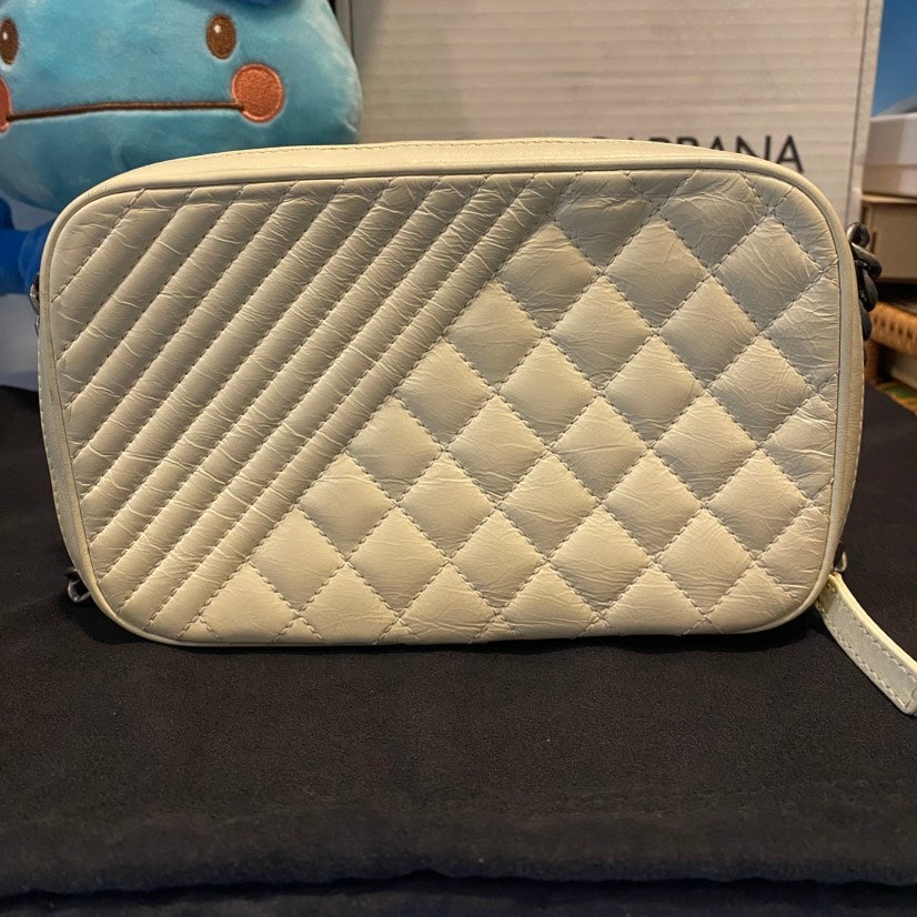 Chanel Camera Bag Leather Ivory Crossbody