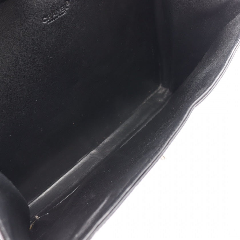 Chanel Patent Leather Chocolate Bar Briefcase Black