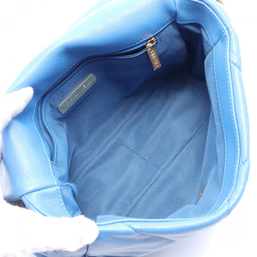 Chanel  Matelasse Lambskin Light Blue Chain Shoulder Bag WAY
