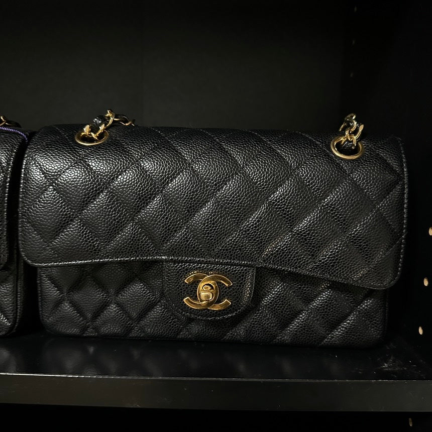 Chanel Classic Flap Bag   Small Black Leather