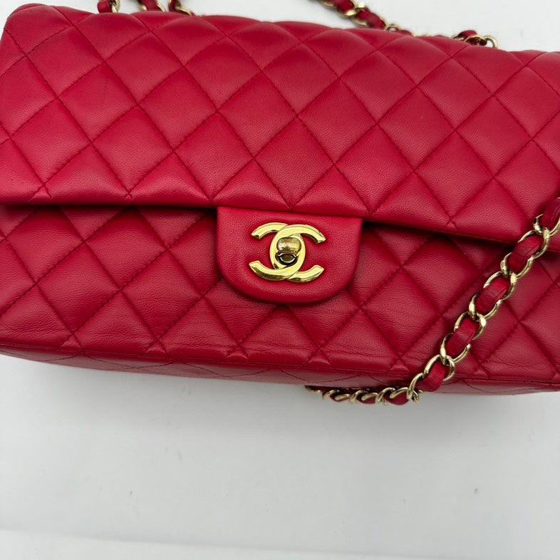 Chanel Lambskin Classic Double Flap Bag Pink Series