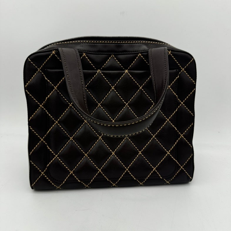 Chanel Black Quilted Leather Handbag Medium