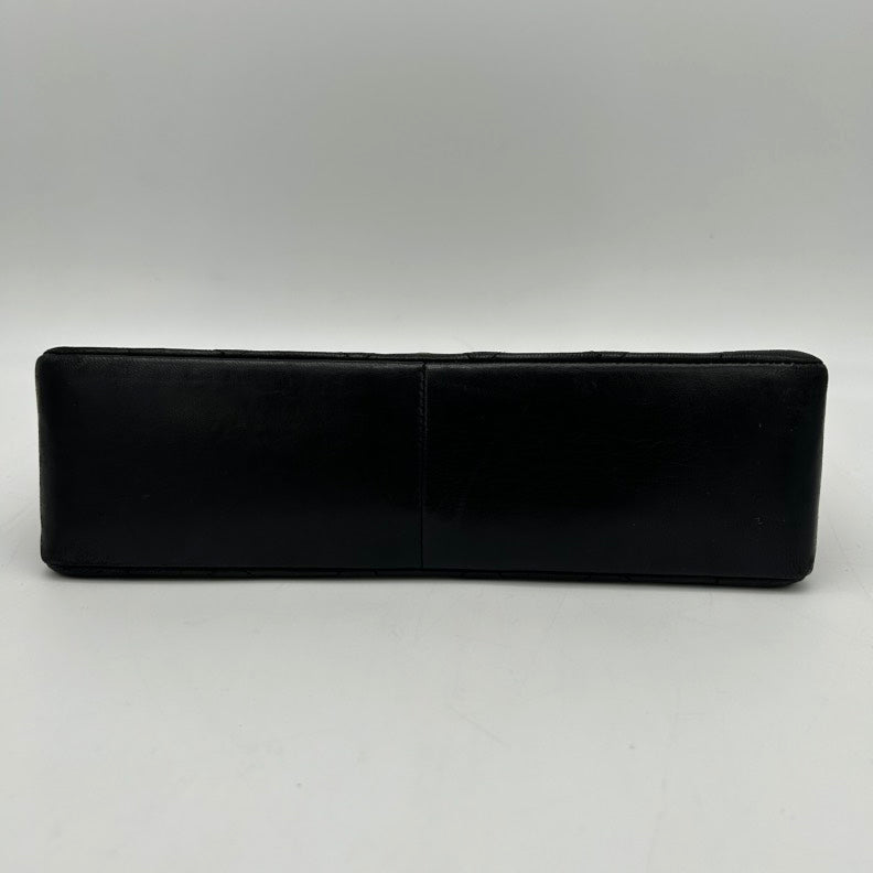 Chanel Lambskin Black Quilted Chain Bag Medium