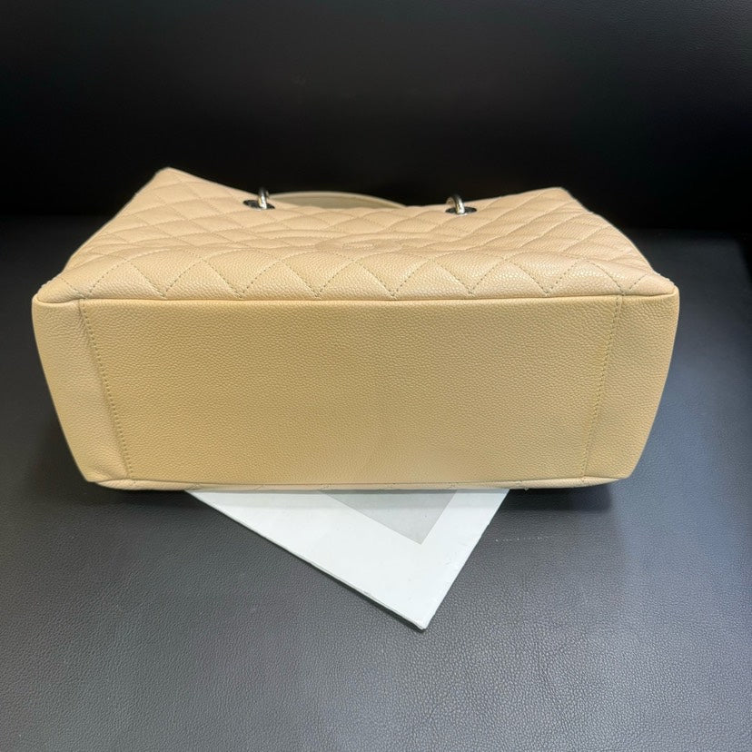 Chanel GST Beige Caviar Quilted Leather Tote Bag x.xcm