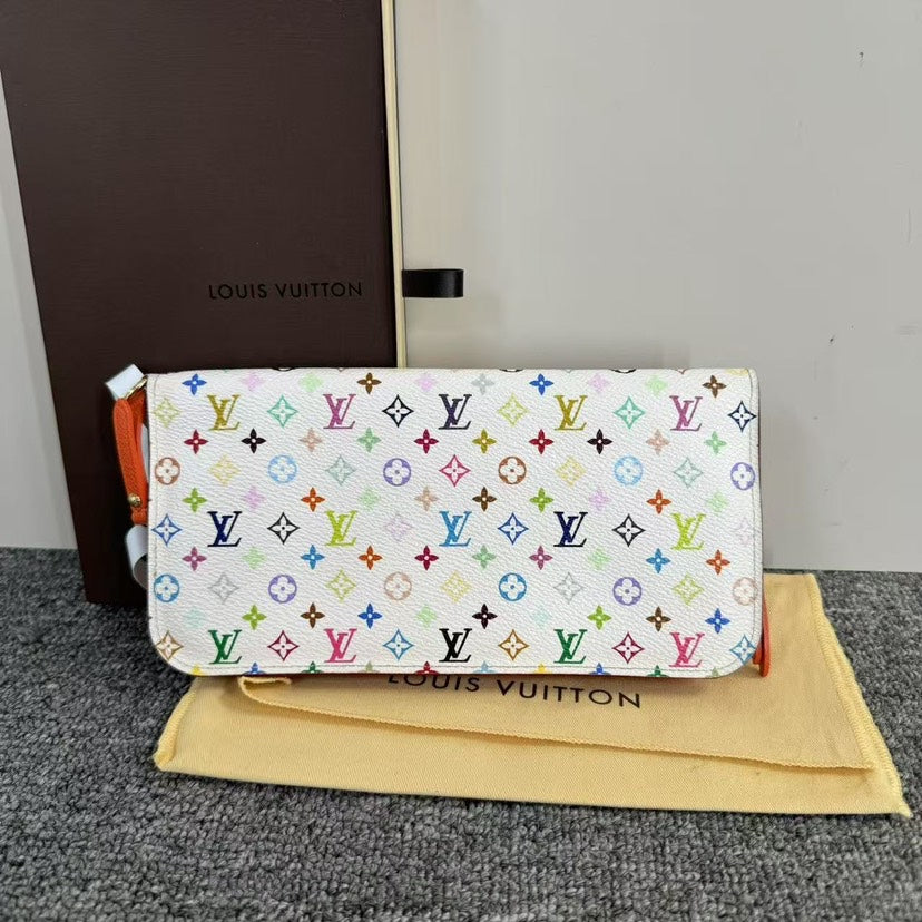 Louis Vuitton Multicolor Sarah Wallet White