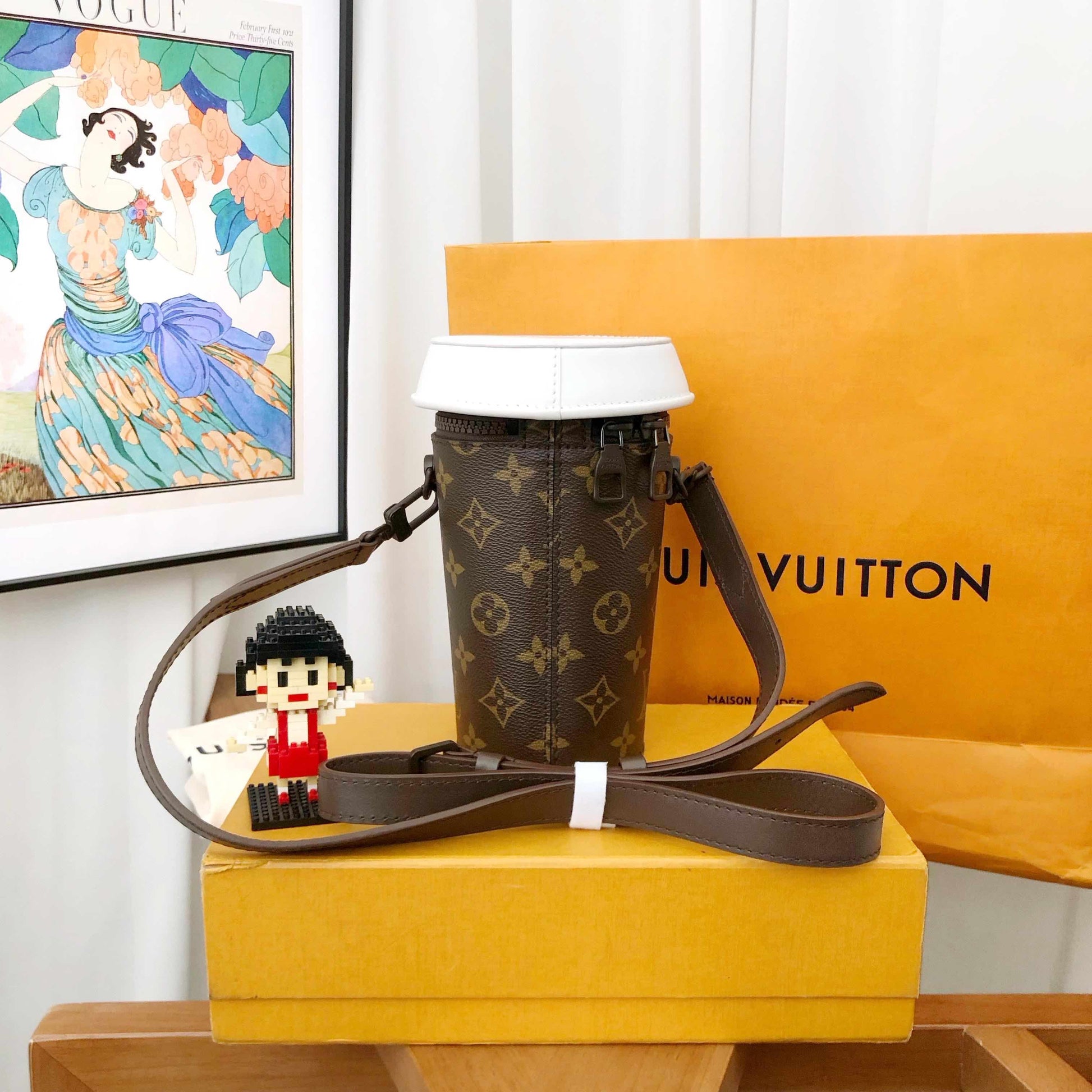 Louis Vuitton Coffee Cup Os Brown Bag Accessory