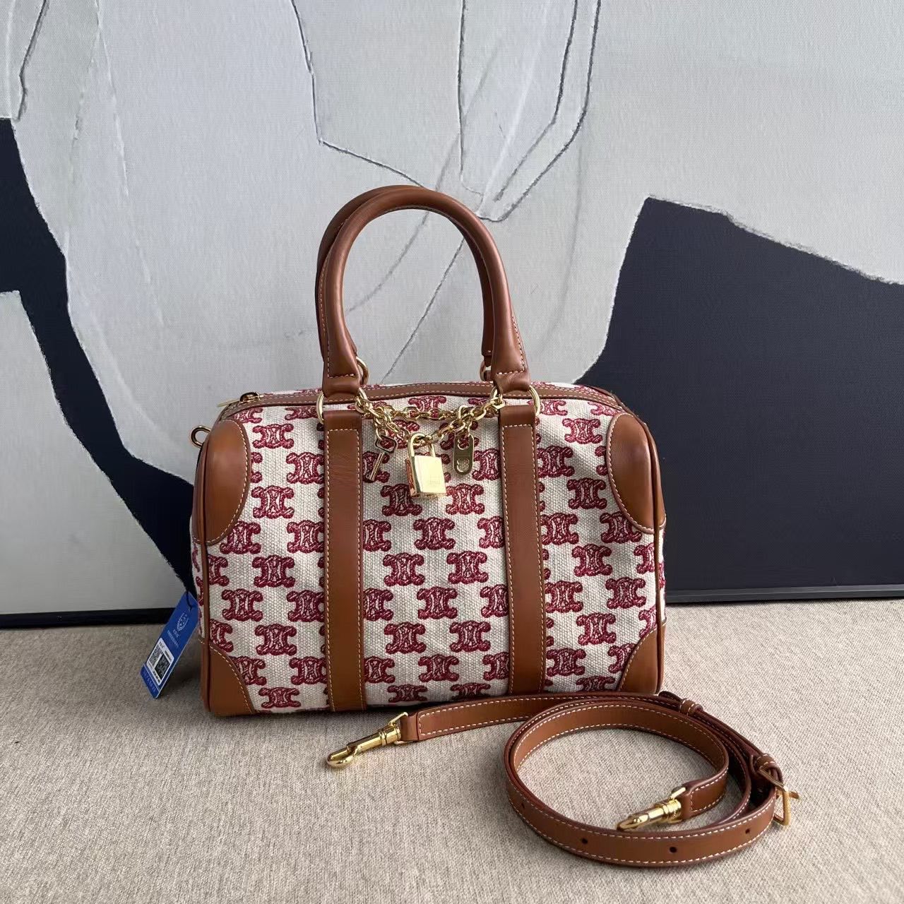 Luxury Boston Two Way Bag In Canvas Monogram Travel Bag
