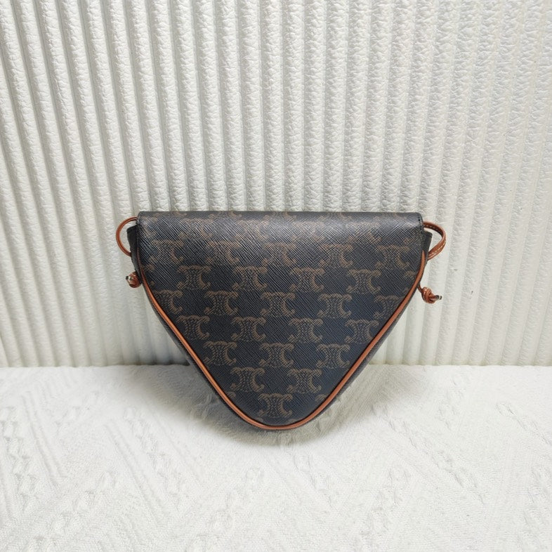 Luxury Triomphe Clutch In Handbag Canvas Brown Clutch Bag