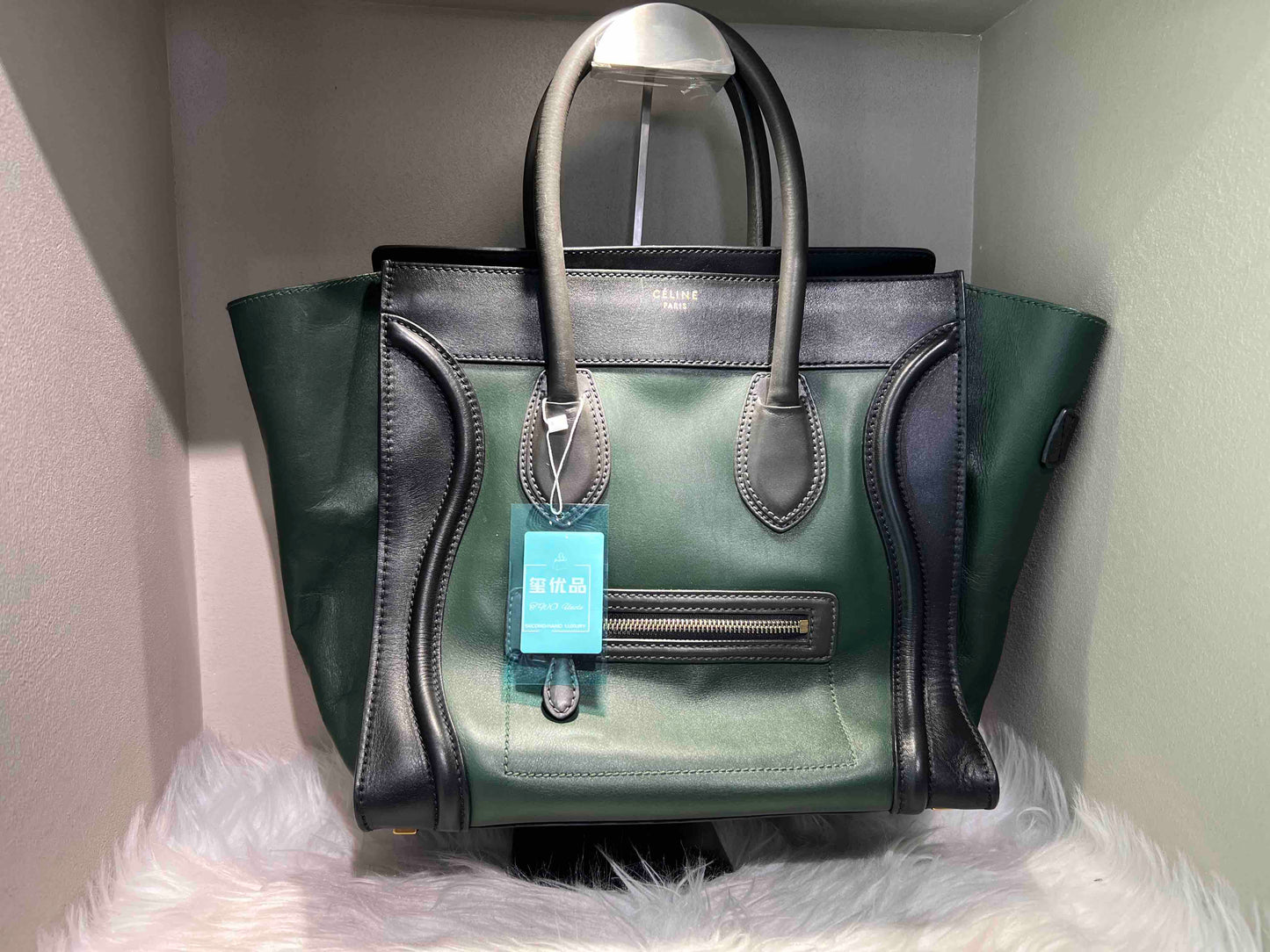 Luxury Luggage Smiling Face Bag In And Leather Black Travel Bag