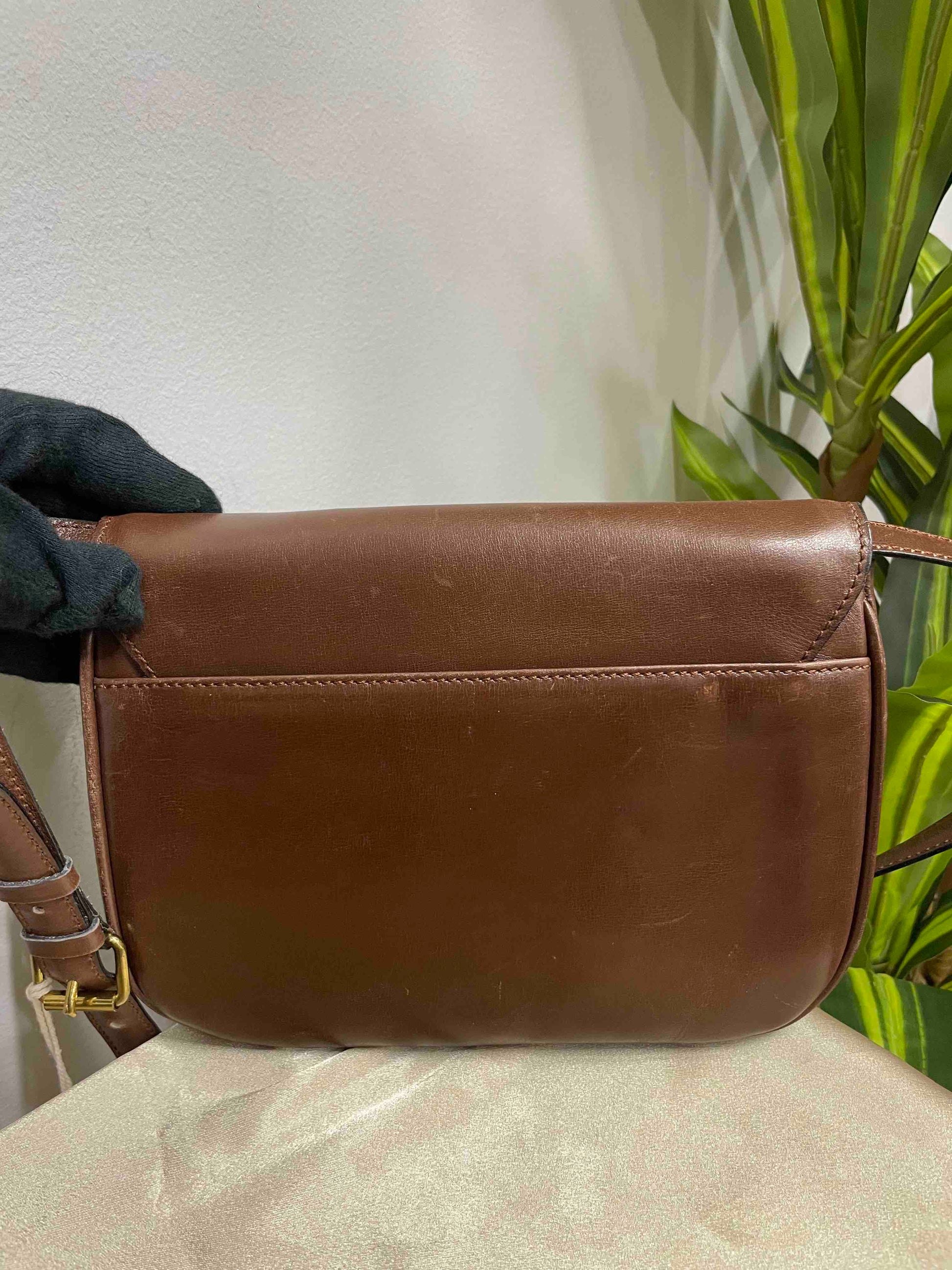 Luxury Shoulder Bag Leather Brown Brown Leather