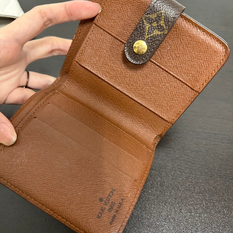 Louis Vuitton Monogram Canvas Brown Wallet V