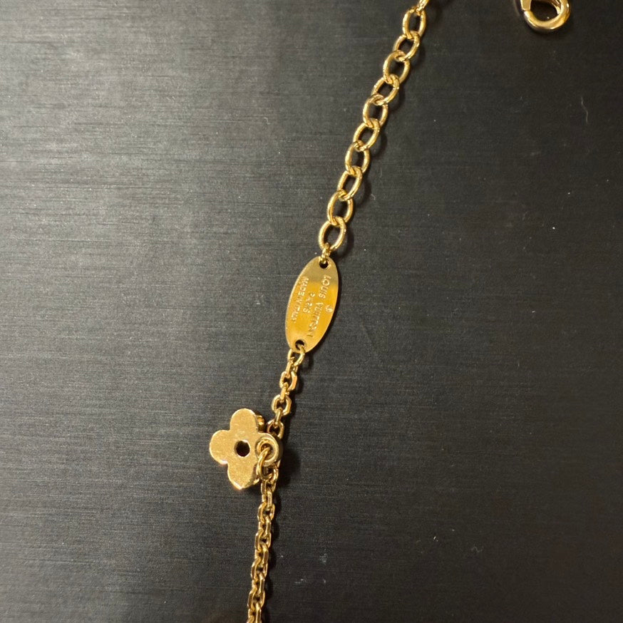 Louis Vuitton Blooming Necklace 39-45cm Gold Chain