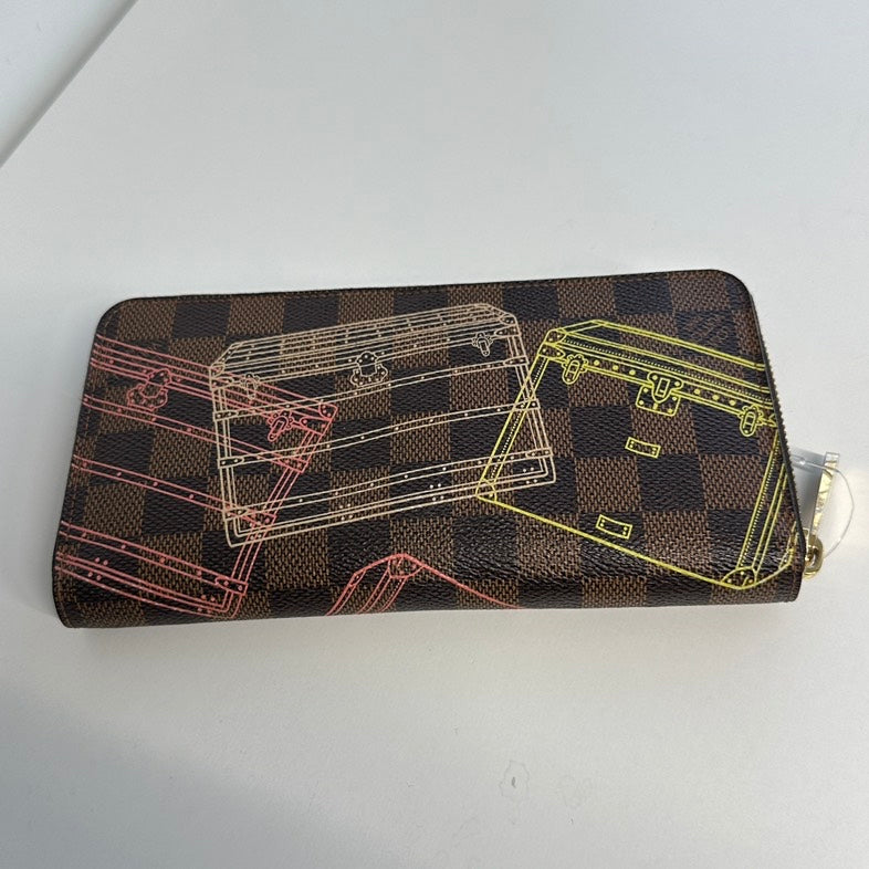 Louis Vuitton Damier Ebene Long Wallet Multicolor Canvas 2401