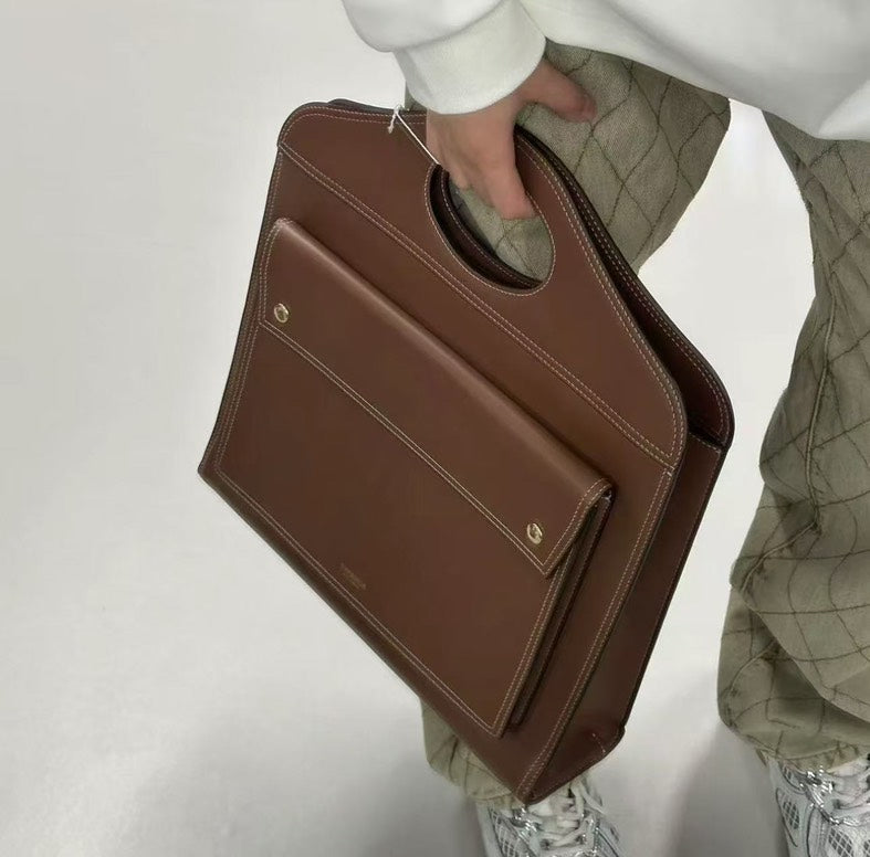 Burberry Luxury Tote Bag With Strap Inches Leather Tan