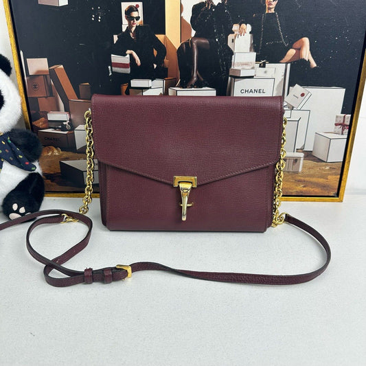 Burberry Luxury Burgundy Crossbody Bag Designer Handbag