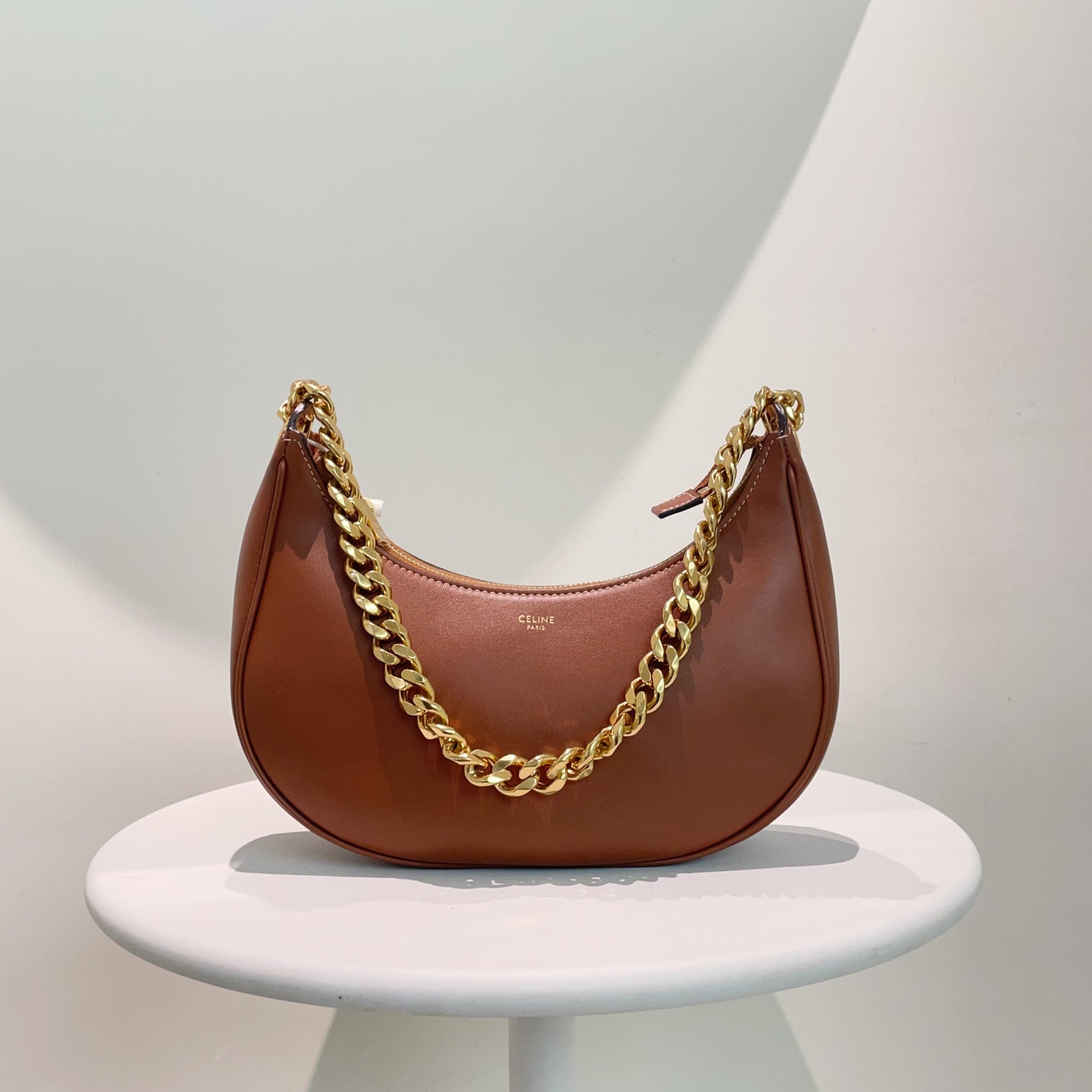 Luxury Hobo Bag Leather Brown Travel Bag