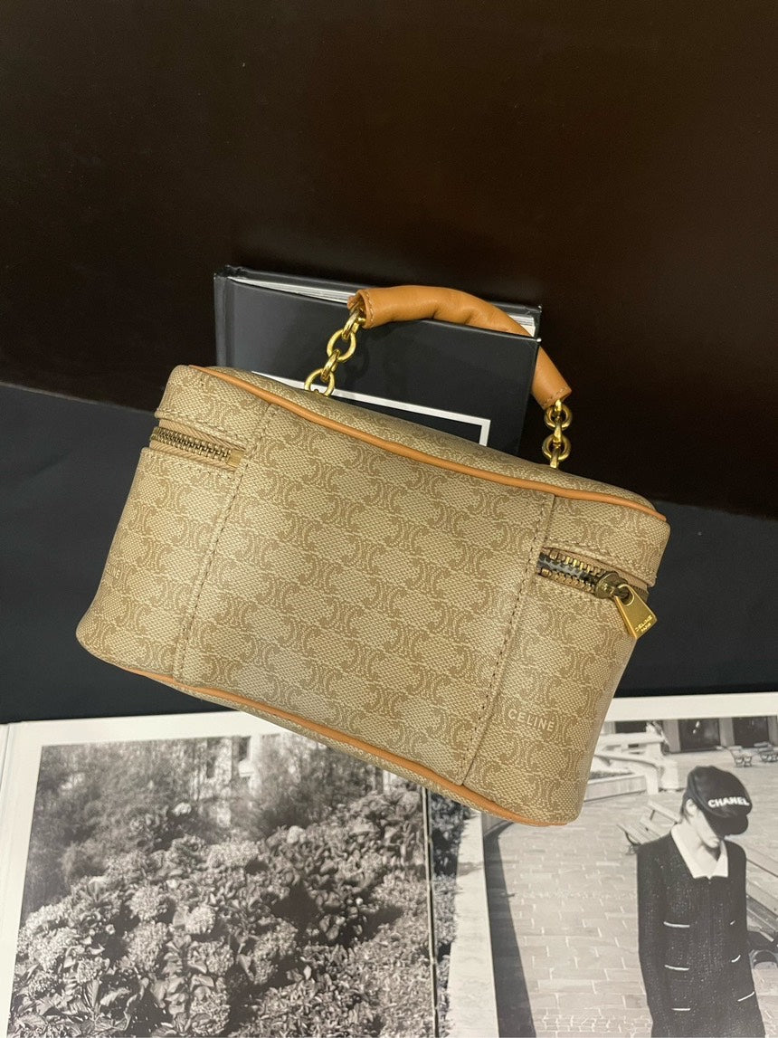 Luxury Case Milk Tea Color Shoulder Bag Monogram