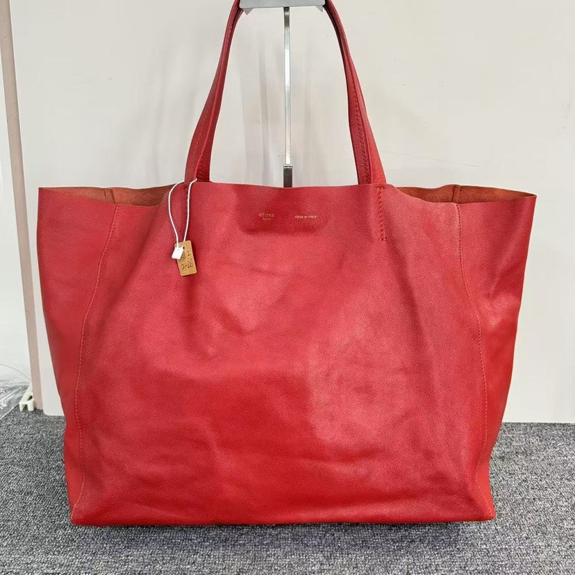 Luxury Tote Bag Sjz Leather Red