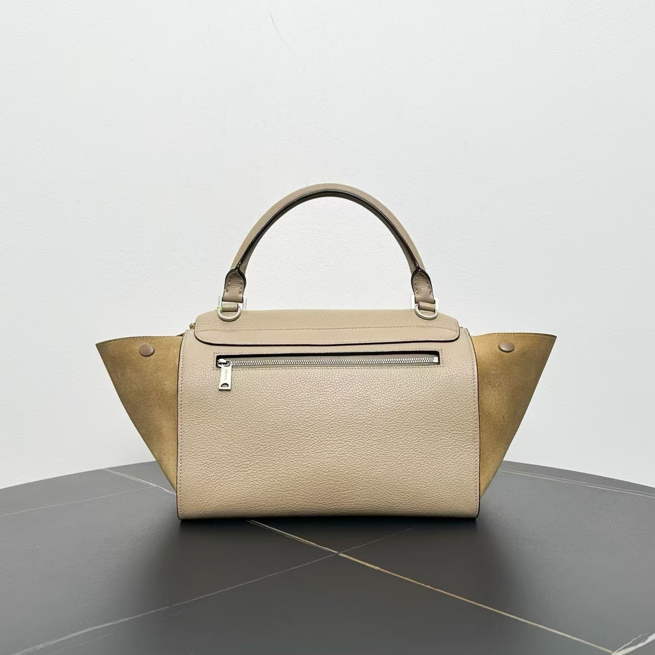Luxury Trapeze Tote Bag Designer Handbag Beige