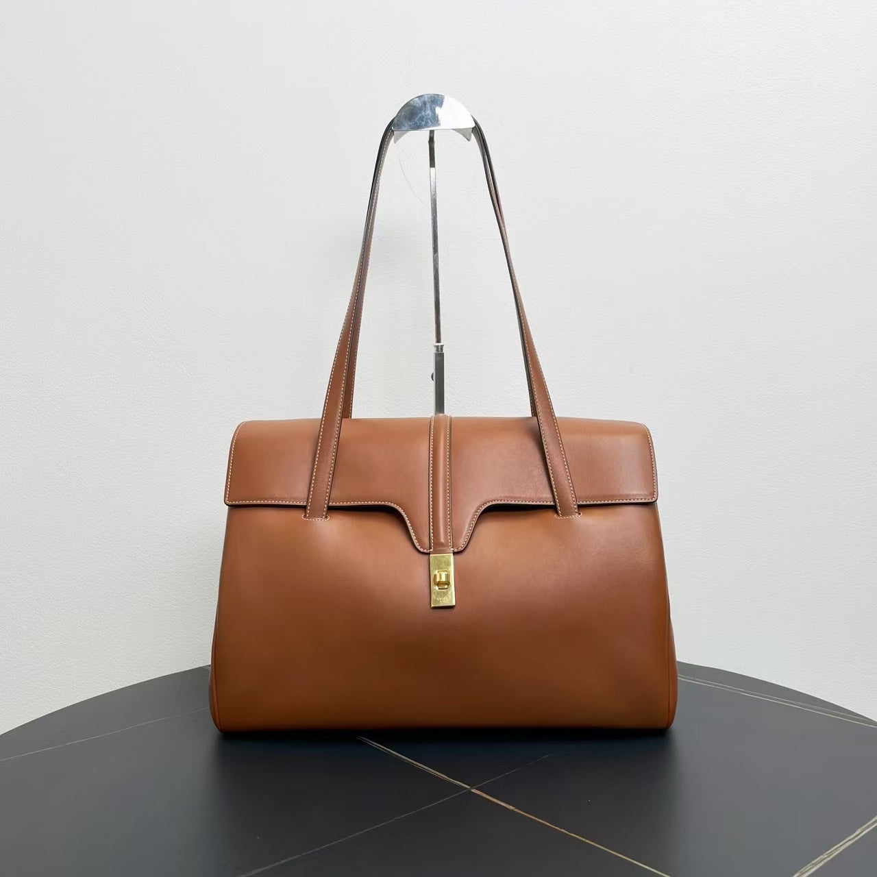 Luxury Tote Bag Leather Brown