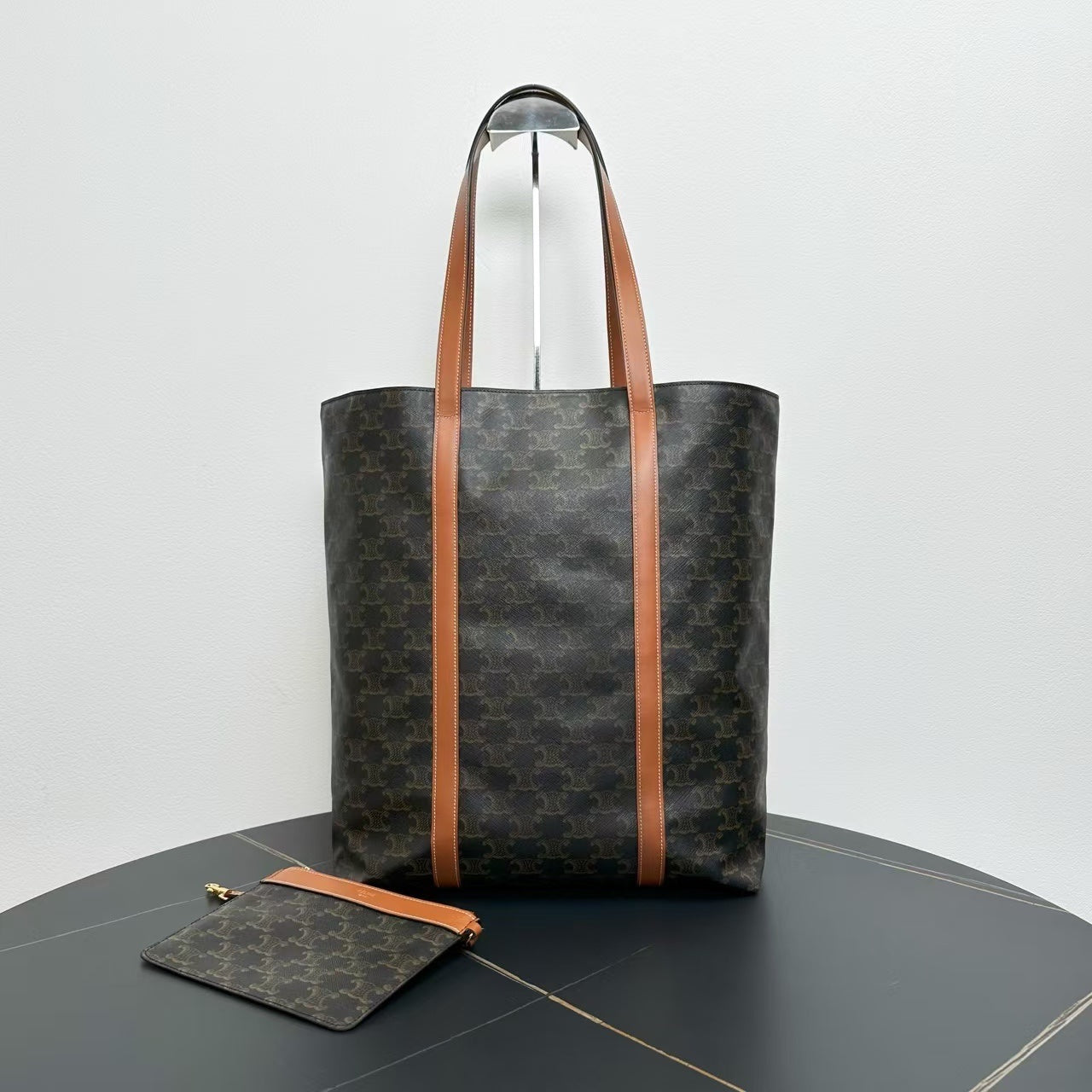 Luxury Tote Bag In Designer Handbag Canvas Brown
