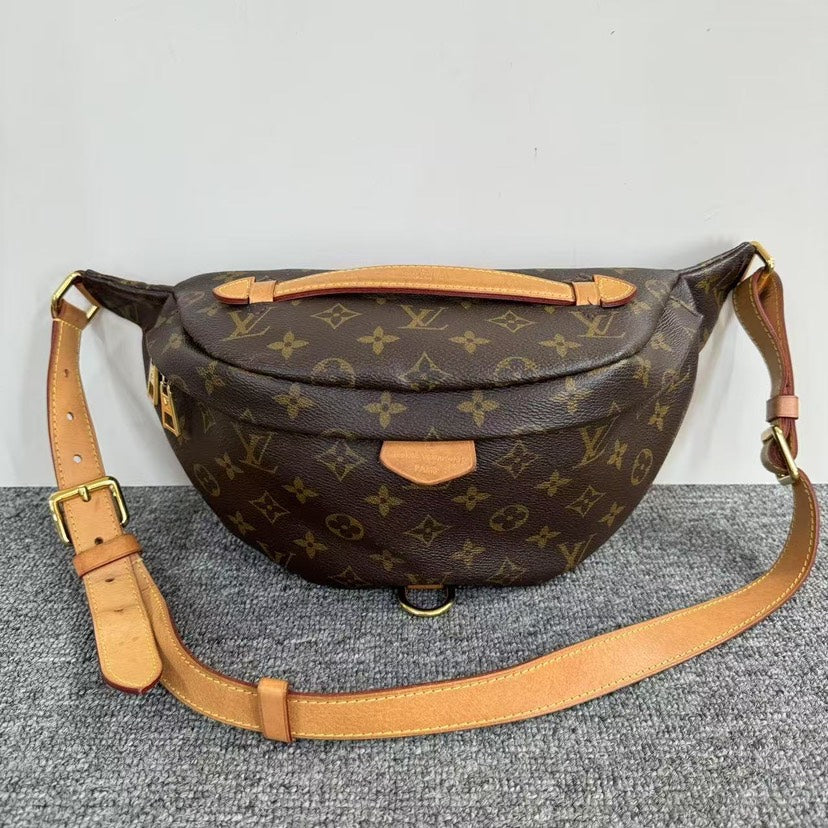 Louis Vuitton Monogram Brown Belt Bum Bag Waist Bag