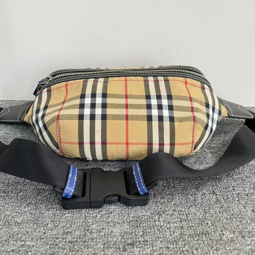 Burberry Luxury Check Belt Bum Bag Beige