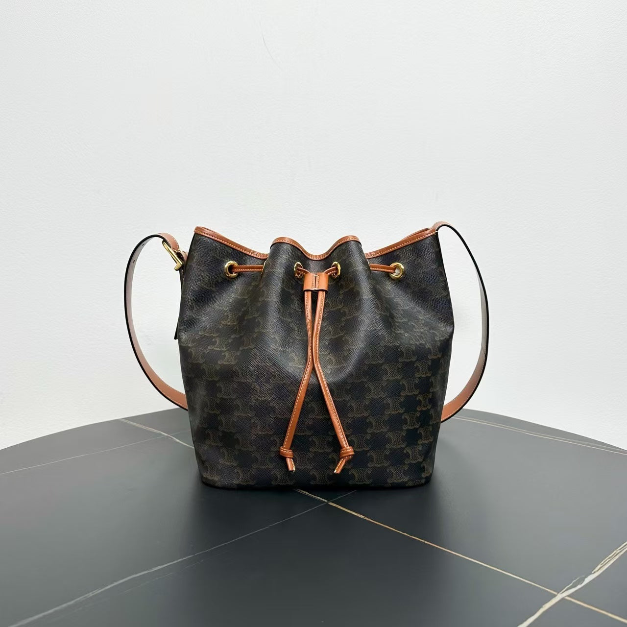 Luxury Macadam Bag Bags Canvas Brown Bucket Bag