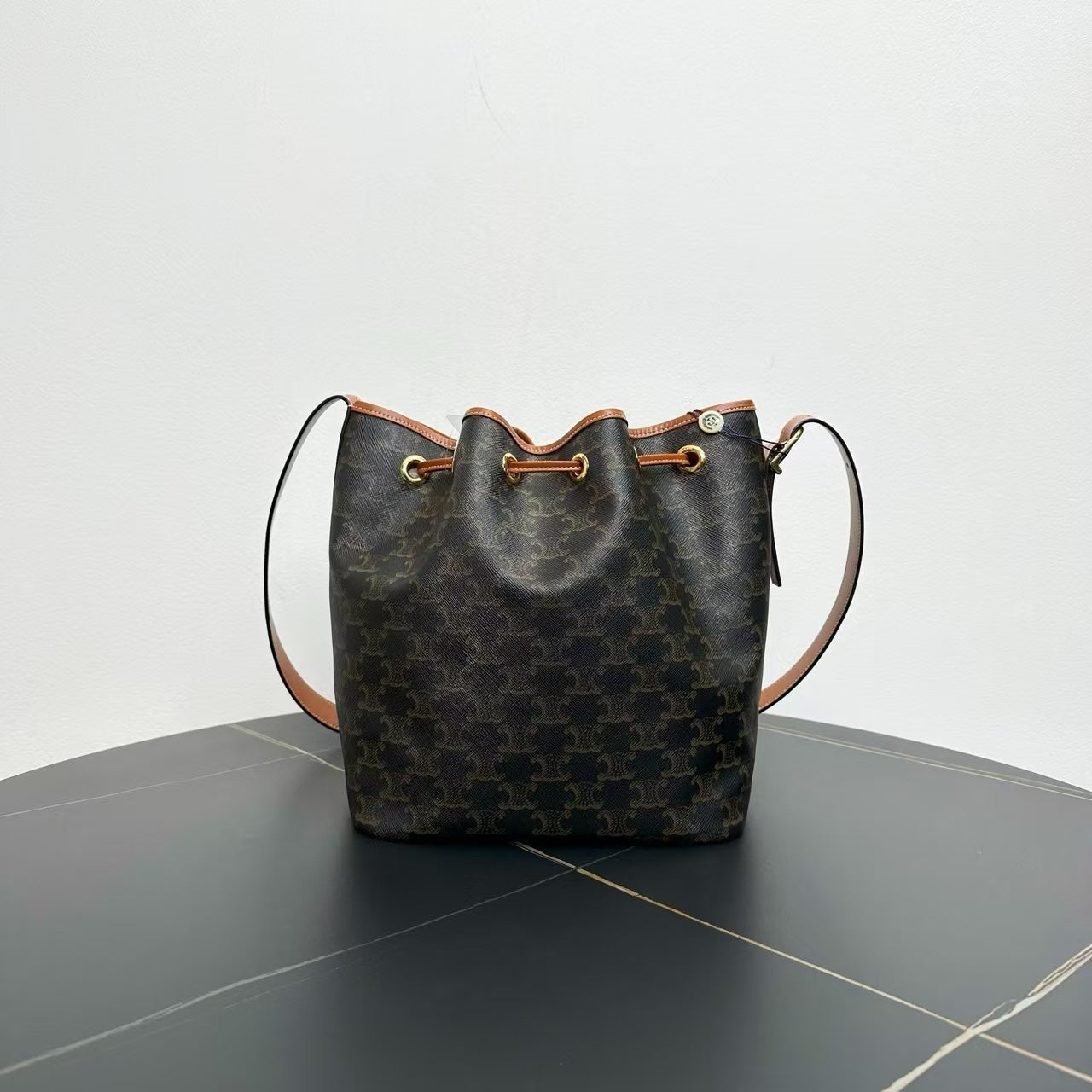 Luxury Macadam Bag Bags Canvas Brown Bucket Bag