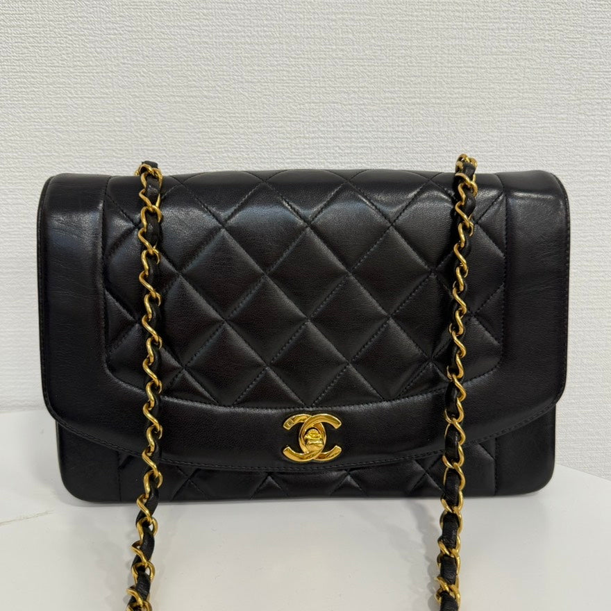   Chanel Lambskin Diana Chain Crossbody FM0028
