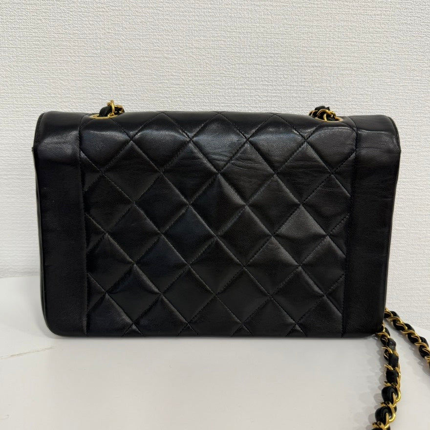   Chanel Lambskin Diana Chain Crossbody FM0028