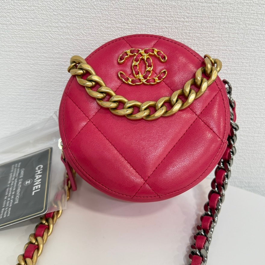 Chanel 19 Calfskin Pink 2way Chain Bag -   Chanel Crossbody Shoulder Bag