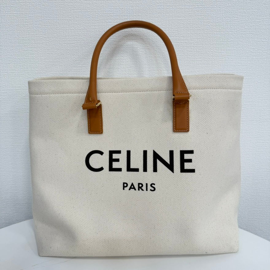 Luxury Tote Bag In Leather Canvas