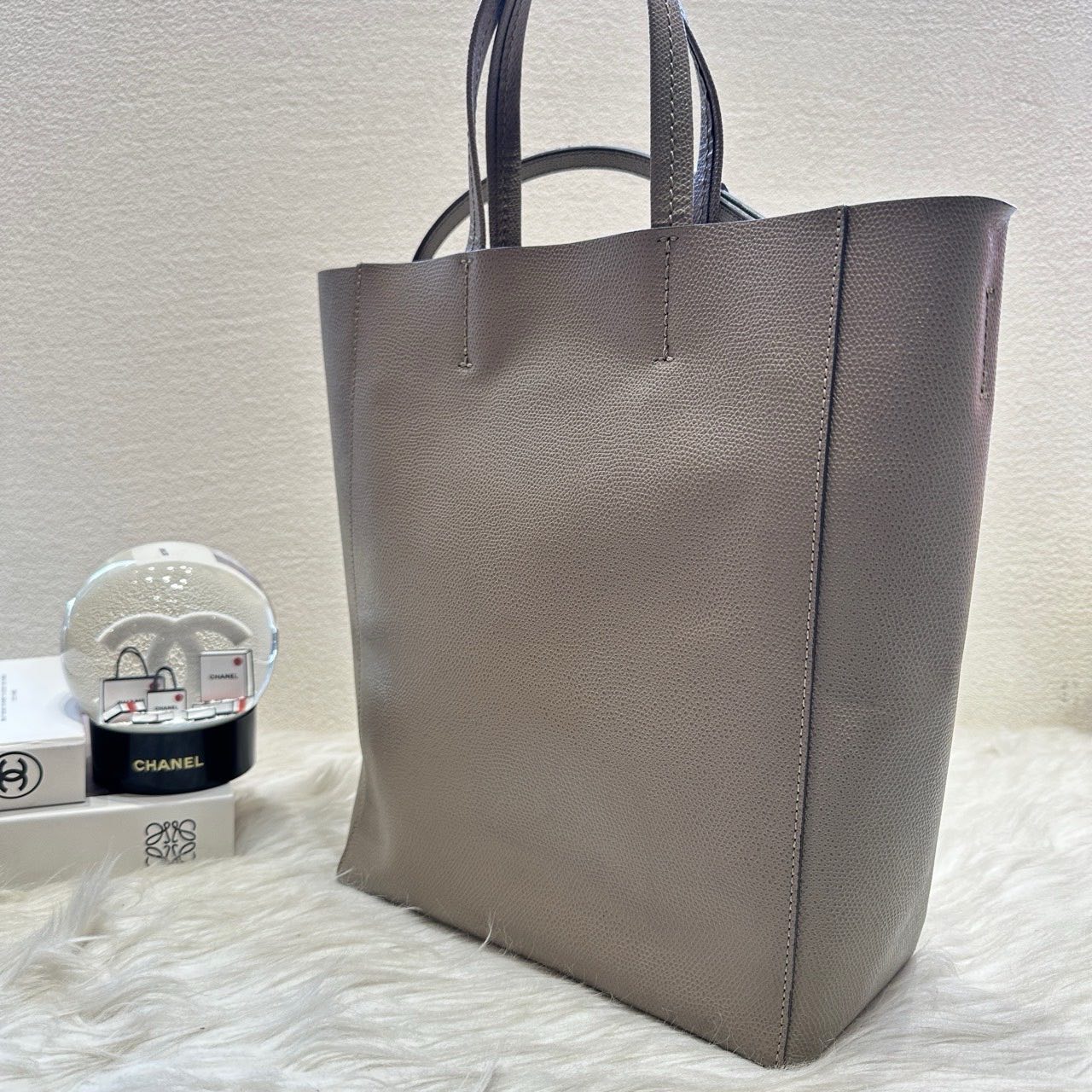 Luxury Tote Phantom Gray Tote Bag Leather Medium
