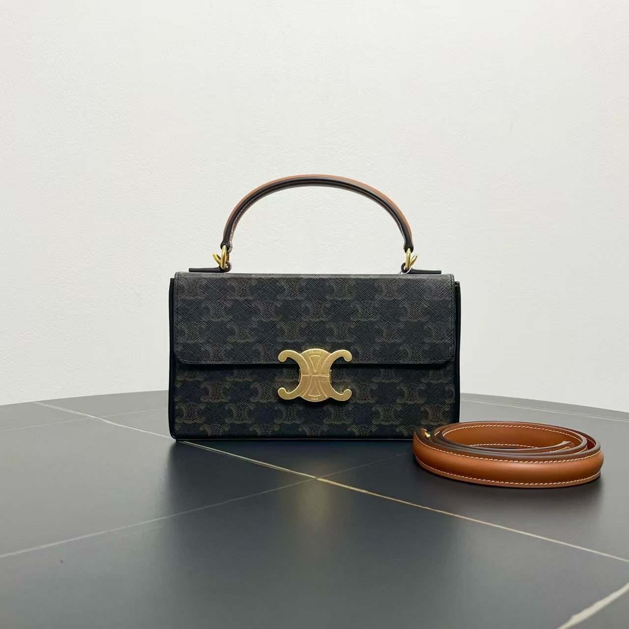 Luxury Triomphe Shoulder Bag In Canvas Monogram