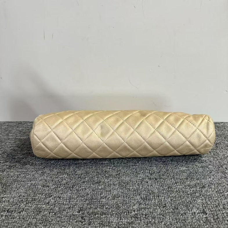 Chanel Quilted Beige Clutch