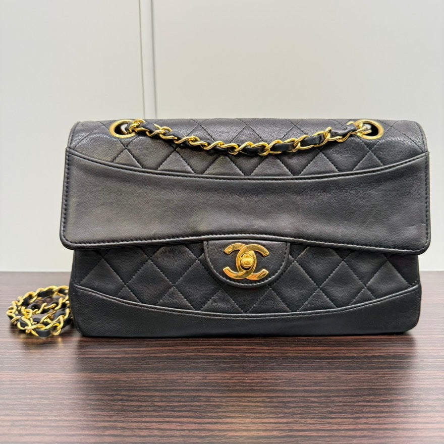   Chanel Lambskin Single Flap Bag NG Black Shoulder Bag