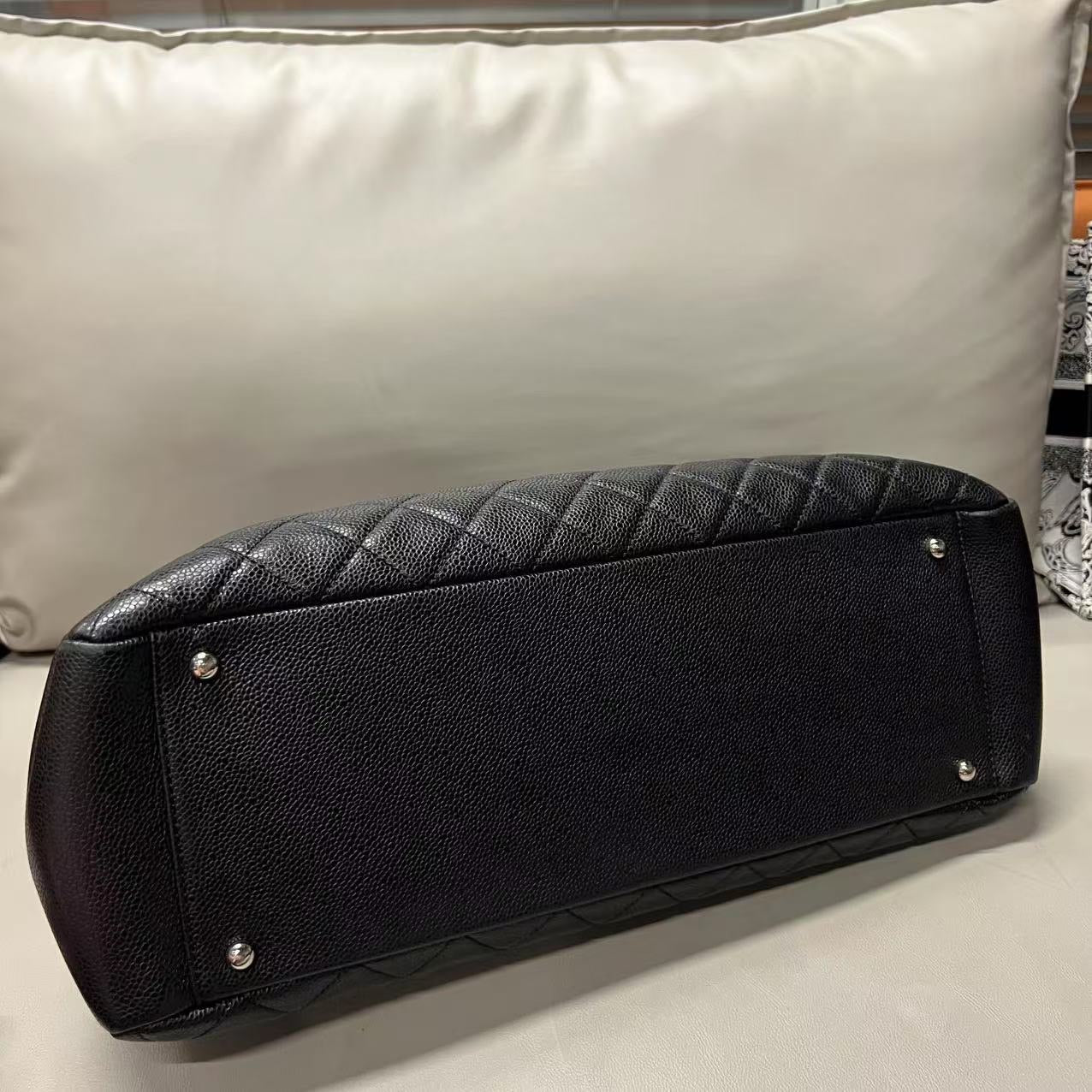 Chanel GST Black Quilted Leather Tote Bag