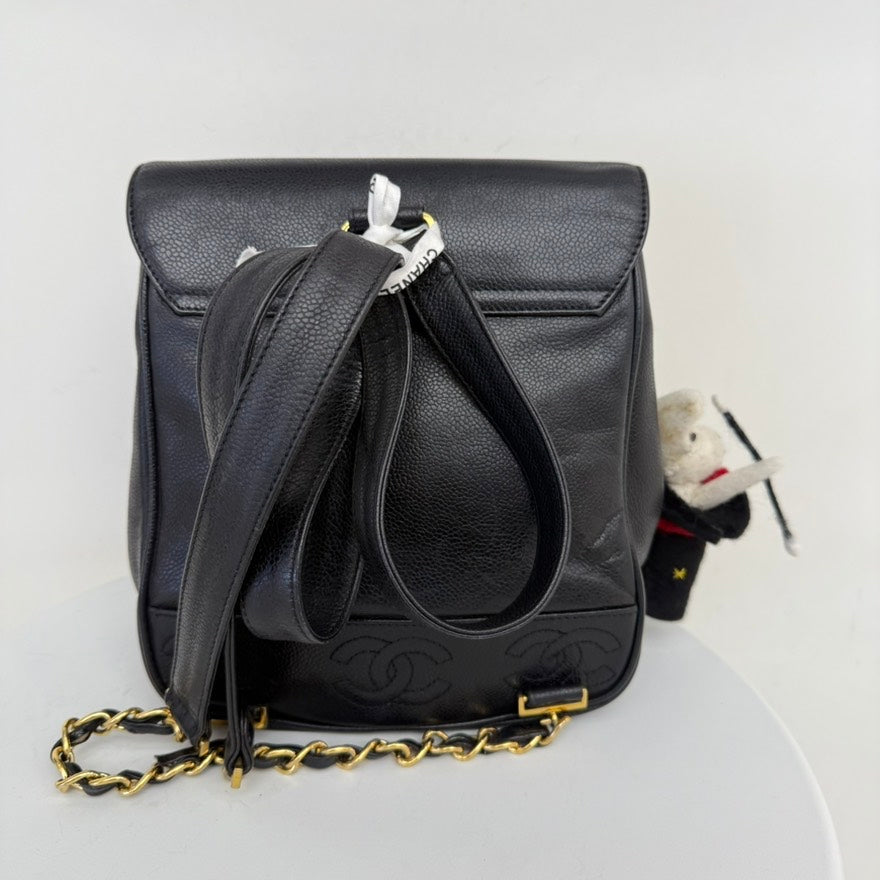   Chanel Caviar Leather Backpack IW