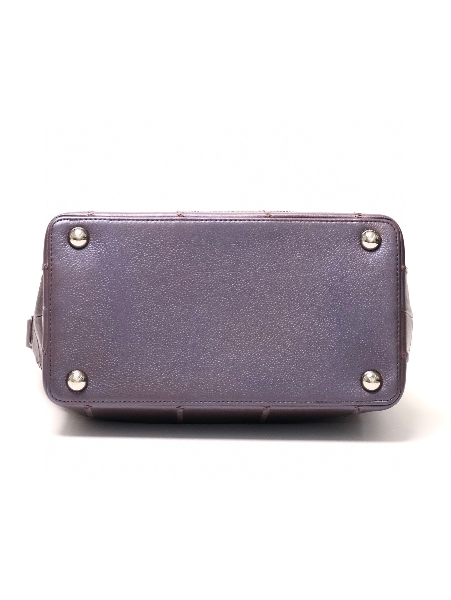 Chanel Violet Shimmer Box Bag Very   Leather Shoulder Bag