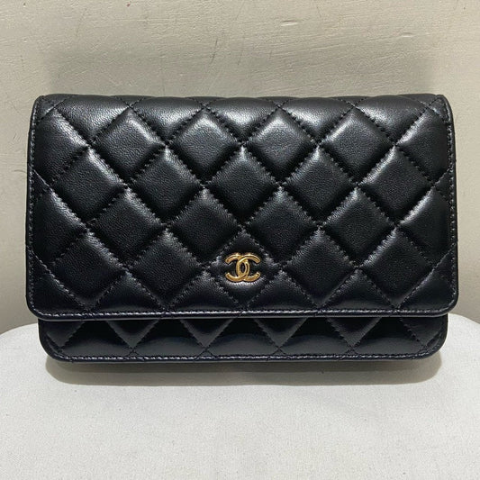 Chanel Lambskin WOC Black Crossbody Bag