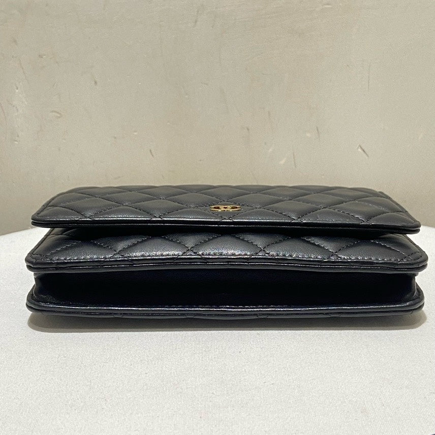 Chanel Lambskin WOC Black Crossbody Bag