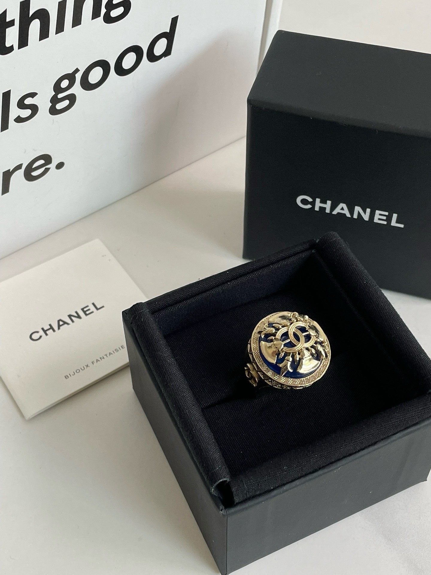Un?? Chanel A CC Ring (size ) #