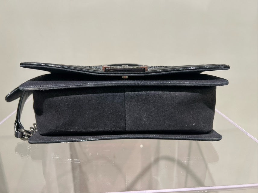 Chanel Leboy MM Black Shoulder Bag - Preloved Designer Handbag