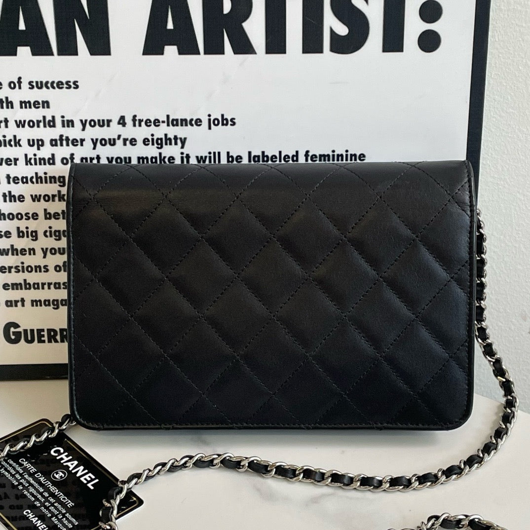 Preloved?? Chanel Cambon Wallet On Chain, Lambskin () #